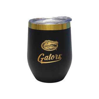 The Memory Company Florida Gators 12oz. Stainless Steel Gold Lettering Stemless Wine Tumbler