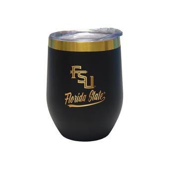 The Memory Company Florida State Seminoles 12oz. Stainless Steel Gold Lettering Stemless Wine Tumbler