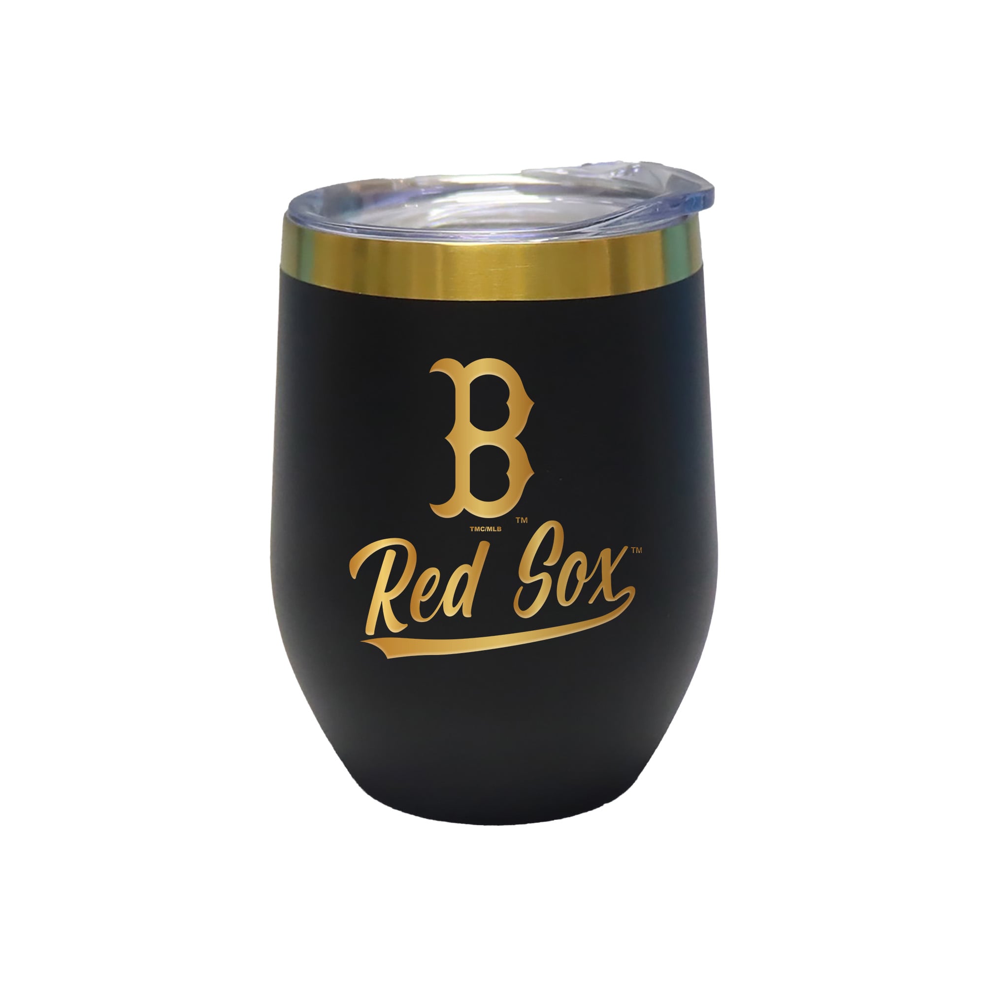 The Memory Company Boston Red Sox 12oz. Stainless Steel Gold Lettering Stemless Wine Tumbler