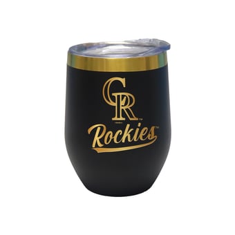 The Memory Company Colorado Rockies 12oz. Stainless Steel Gold Lettering Stemless Wine Tumbler