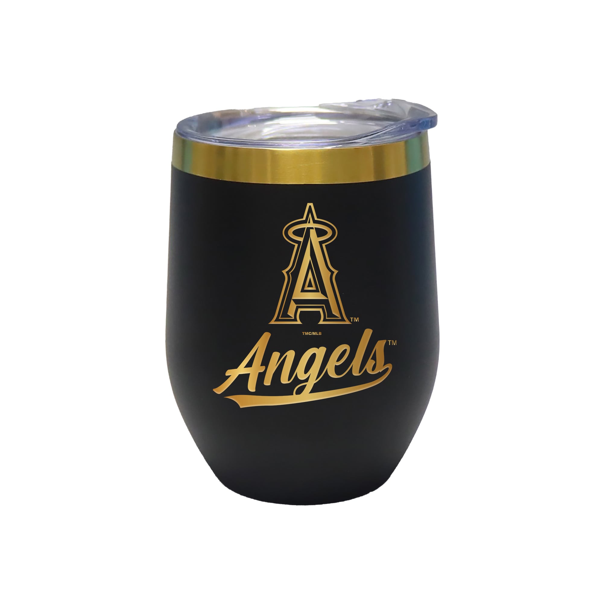 The Memory Company Los Angeles Angels 12oz. Stainless Steel Gold Lettering Stemless Wine Tumbler