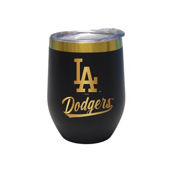 The Memory Company Los Angeles Dodgers 12oz. Stainless Steel Gold Lettering Stemless Wine Tumbler