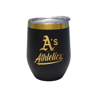 The Memory Company Athletics 12oz. Stainless Steel Gold Lettering Stemless Wine Tumbler