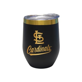 The Memory Company St. Louis Cardinals 12oz. Stainless Steel Gold Lettering Stemless Wine Tumbler