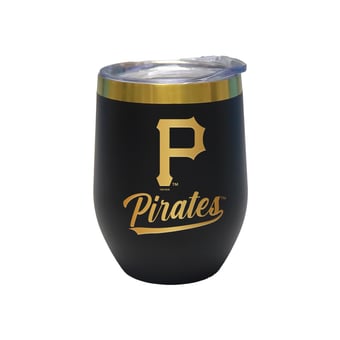 The Memory Company Pittsburgh Pirates 12oz. Stainless Steel Gold Lettering Stemless Wine Tumbler