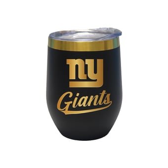 The Memory Company New York Giants 12oz. Stainless Steel Gold Lettering Stemless Wine Tumbler
