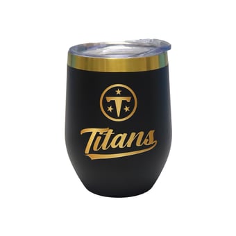 The Memory Company Tennessee Titans 12oz. Stainless Steel Gold Lettering Stemless Wine Tumbler