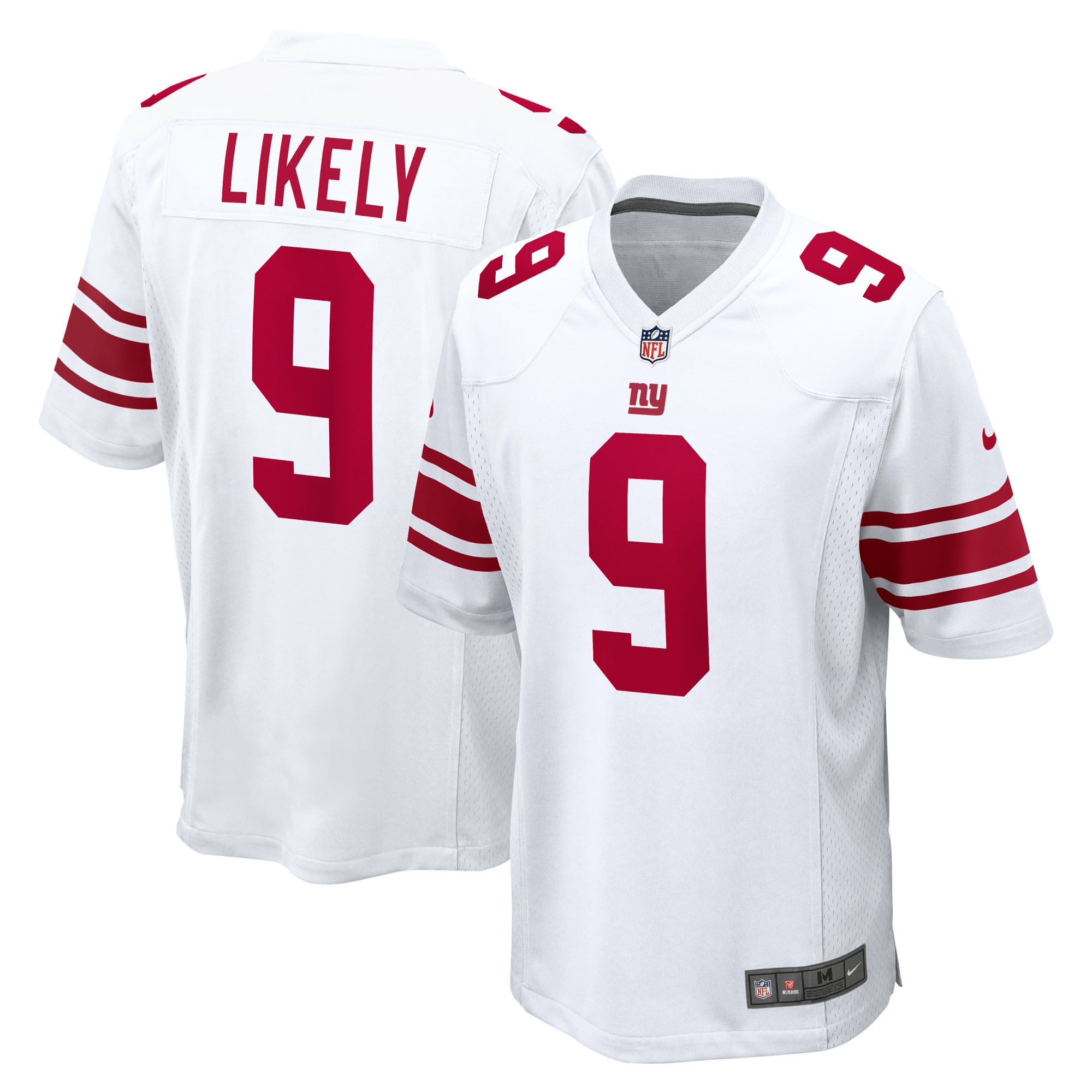 New York Giants Nike Game Road Jersey - White - Isaiah Likely - Mens