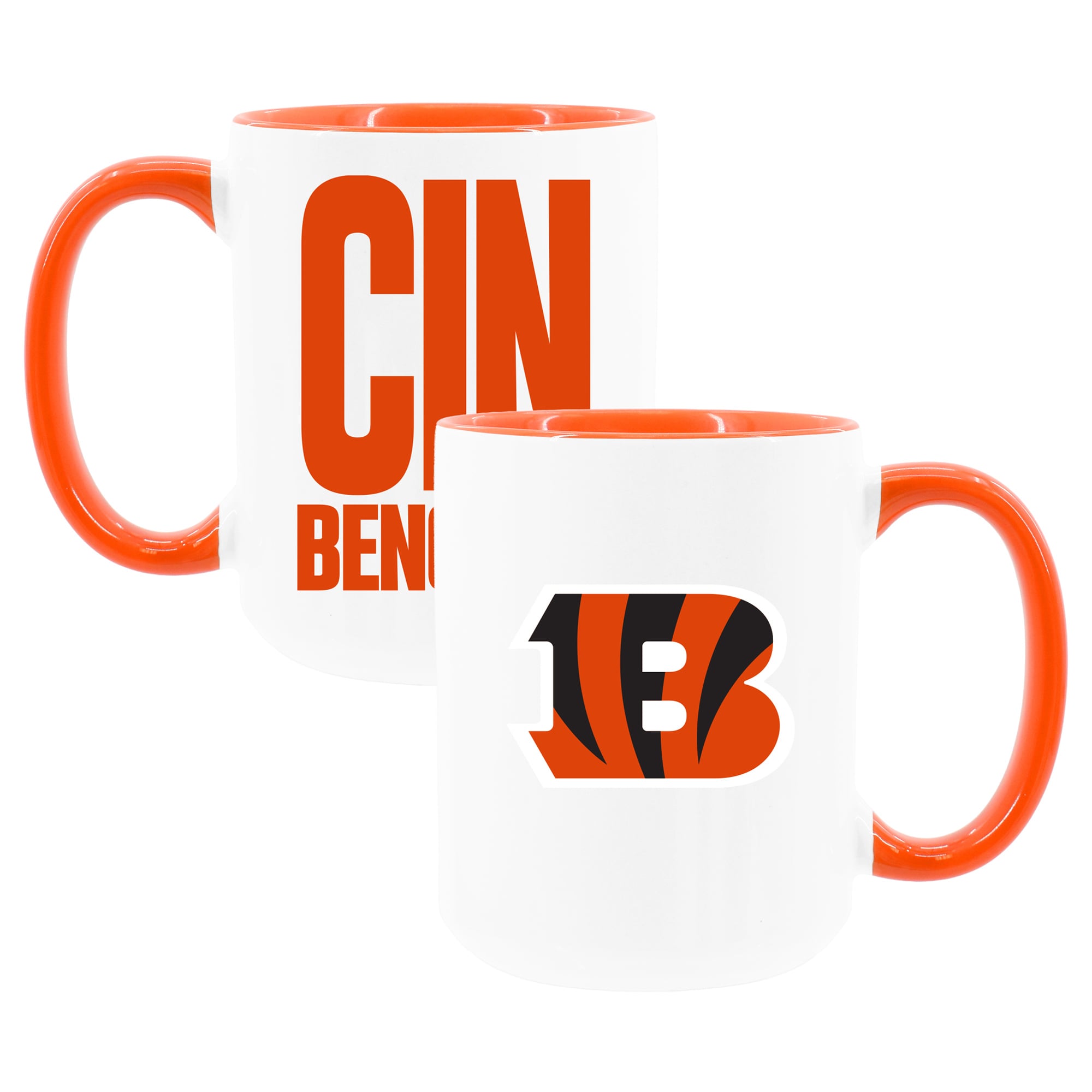 The Memory Company Cincinnati Bengals Two-Piece 15oz. Coffee Mug Set