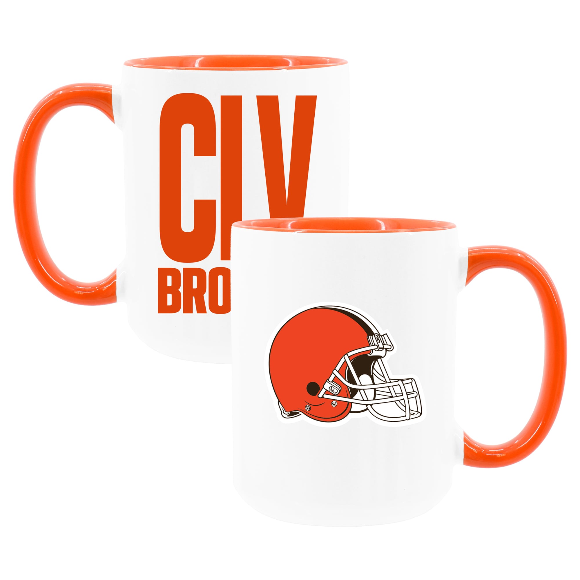 The Memory Company Cleveland Browns Two-Piece 15oz. Coffee Mug Set