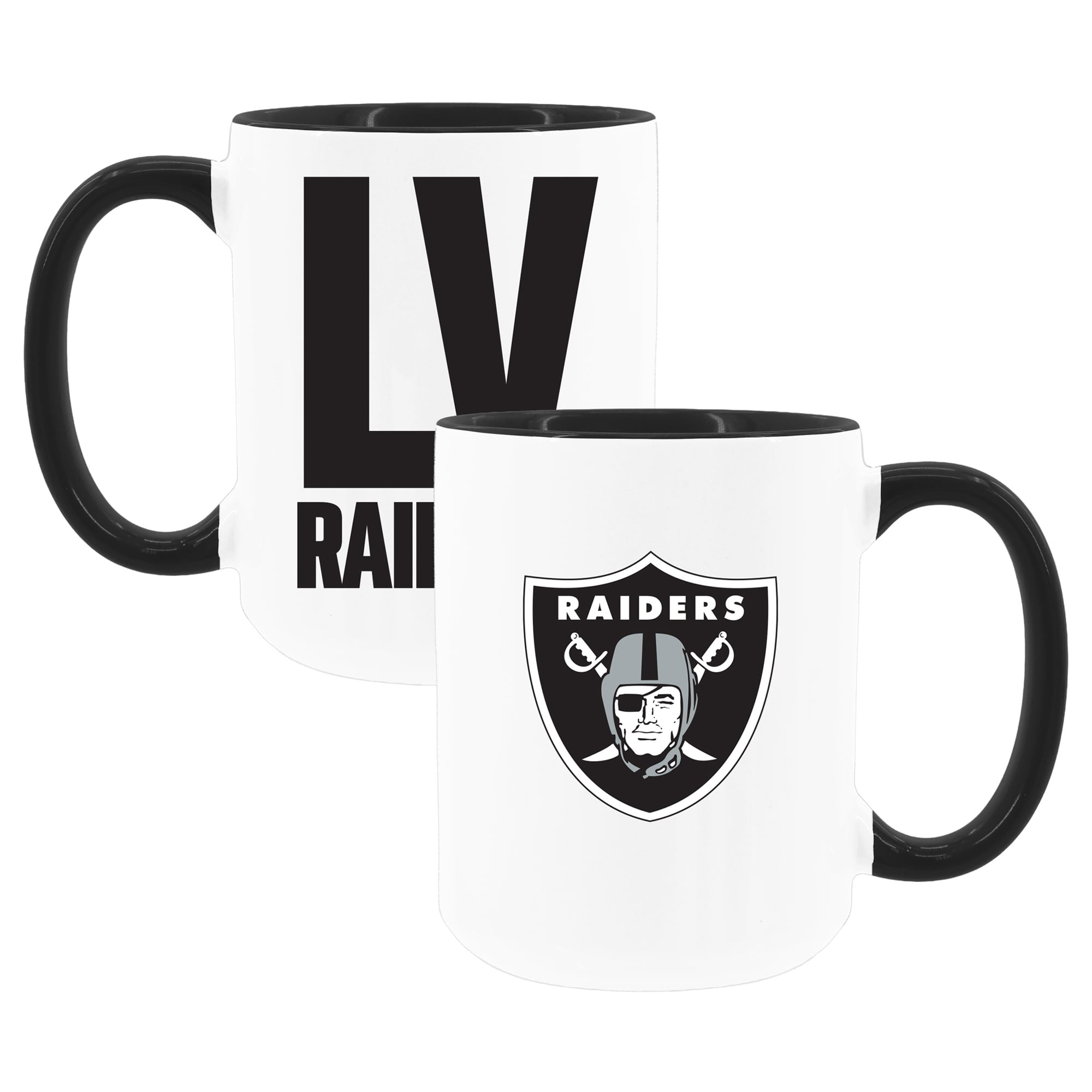 The Memory Company Las Vegas Raiders Two-Piece 15oz. Coffee Mug Set