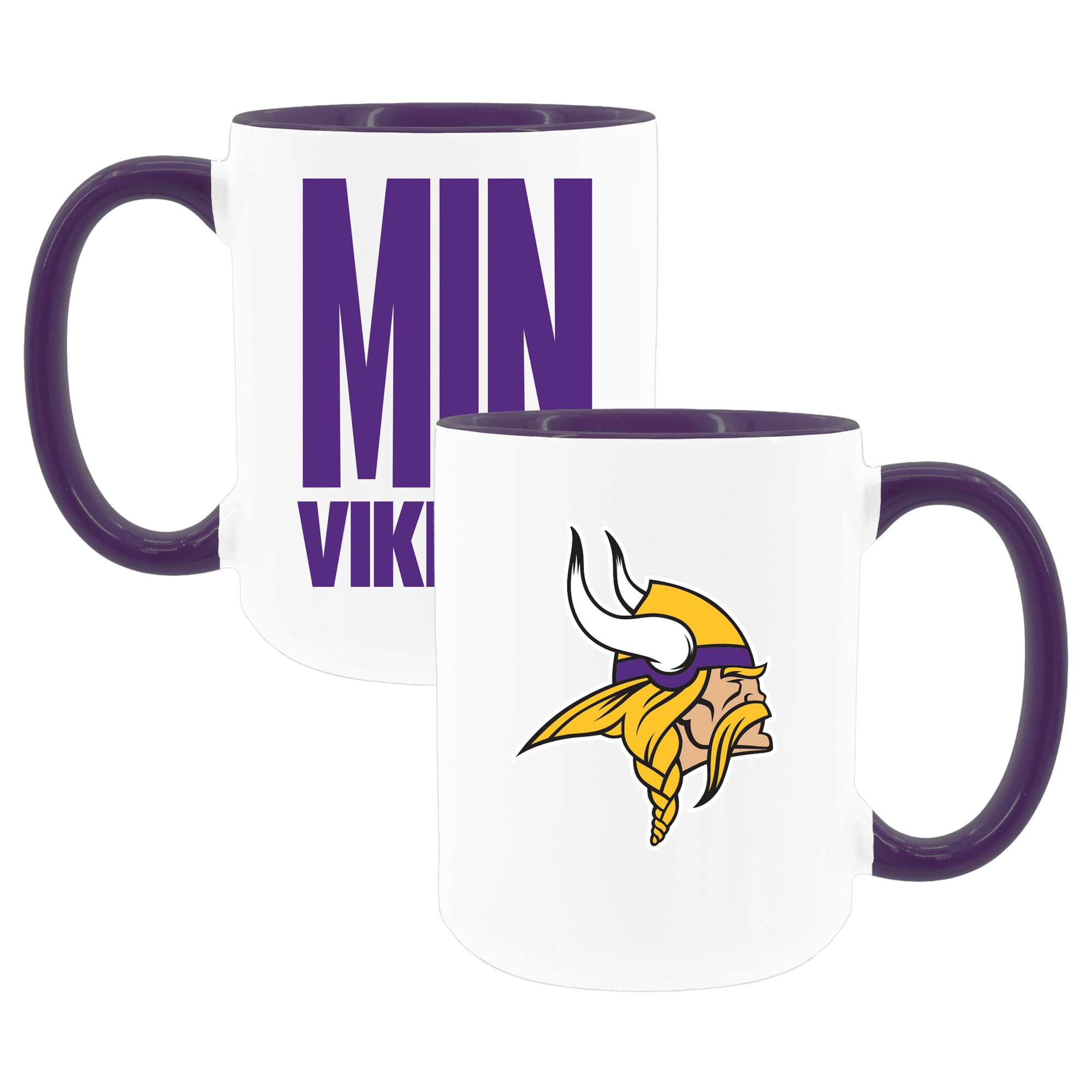 The Memory Company Minnesota Vikings Two-Piece 15oz. Coffee Mug Set