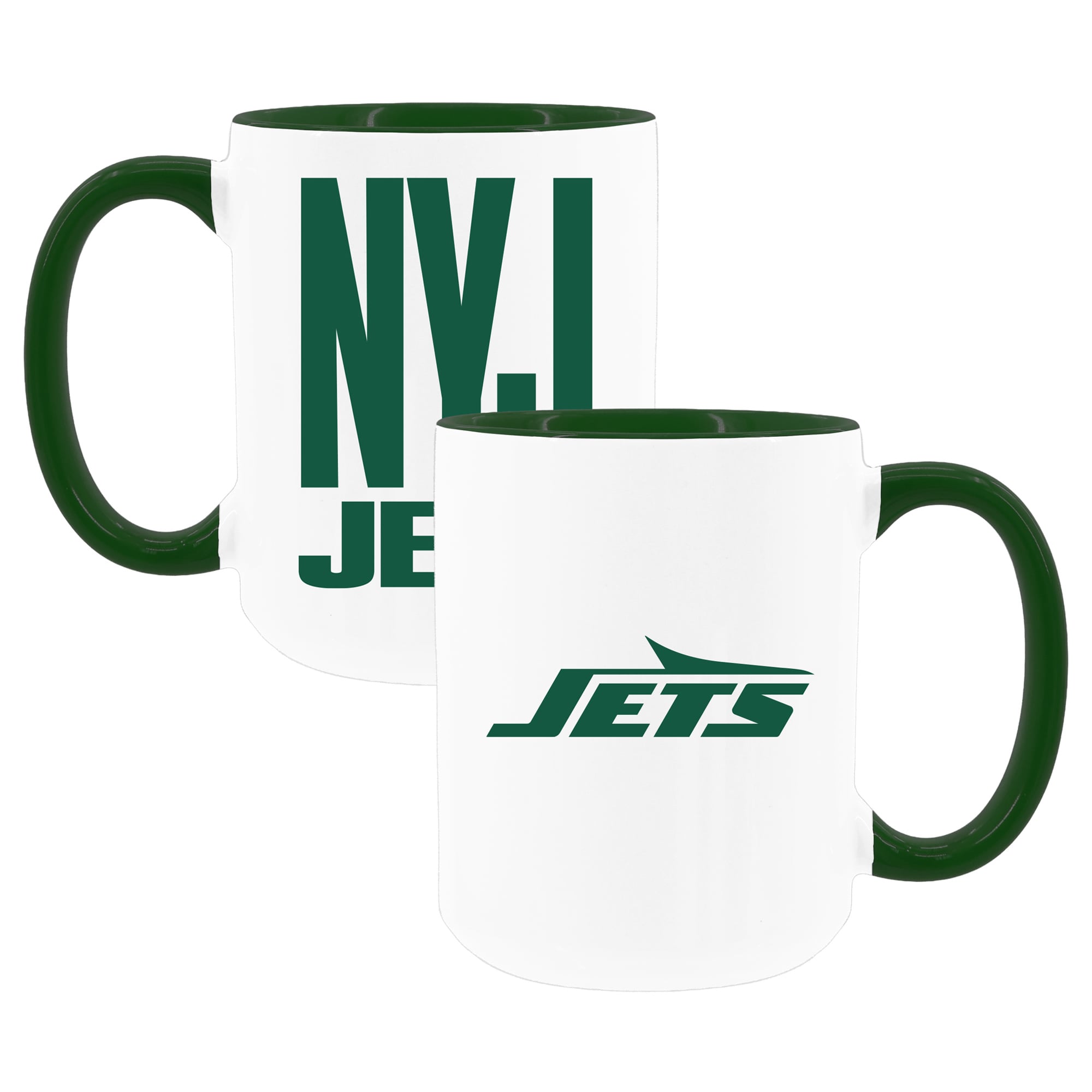 The Memory Company New York Jets Two-Piece 15oz. Coffee Mug Set