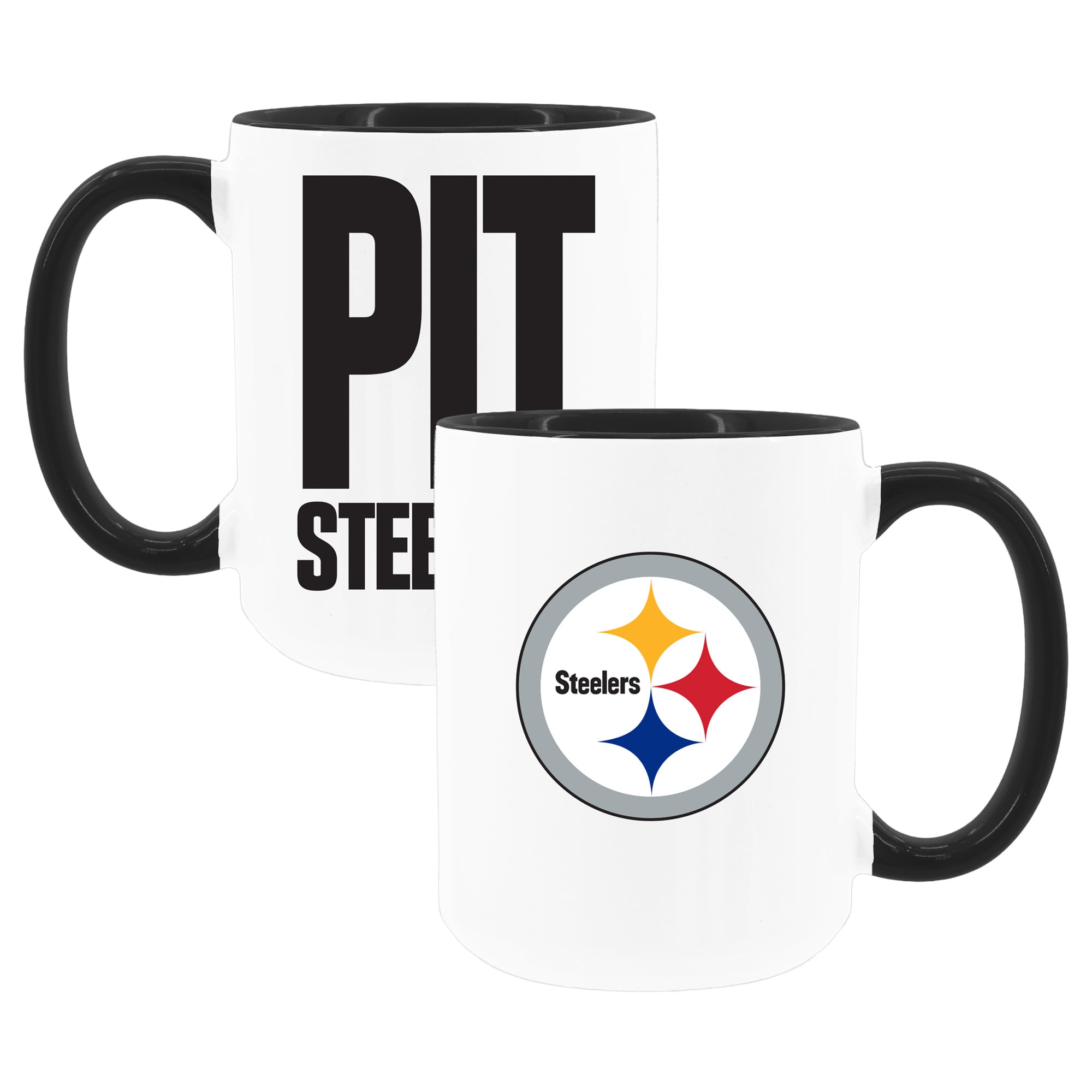 The Memory Company Pittsburgh Steelers Two-Piece 15oz. Coffee Mug Set
