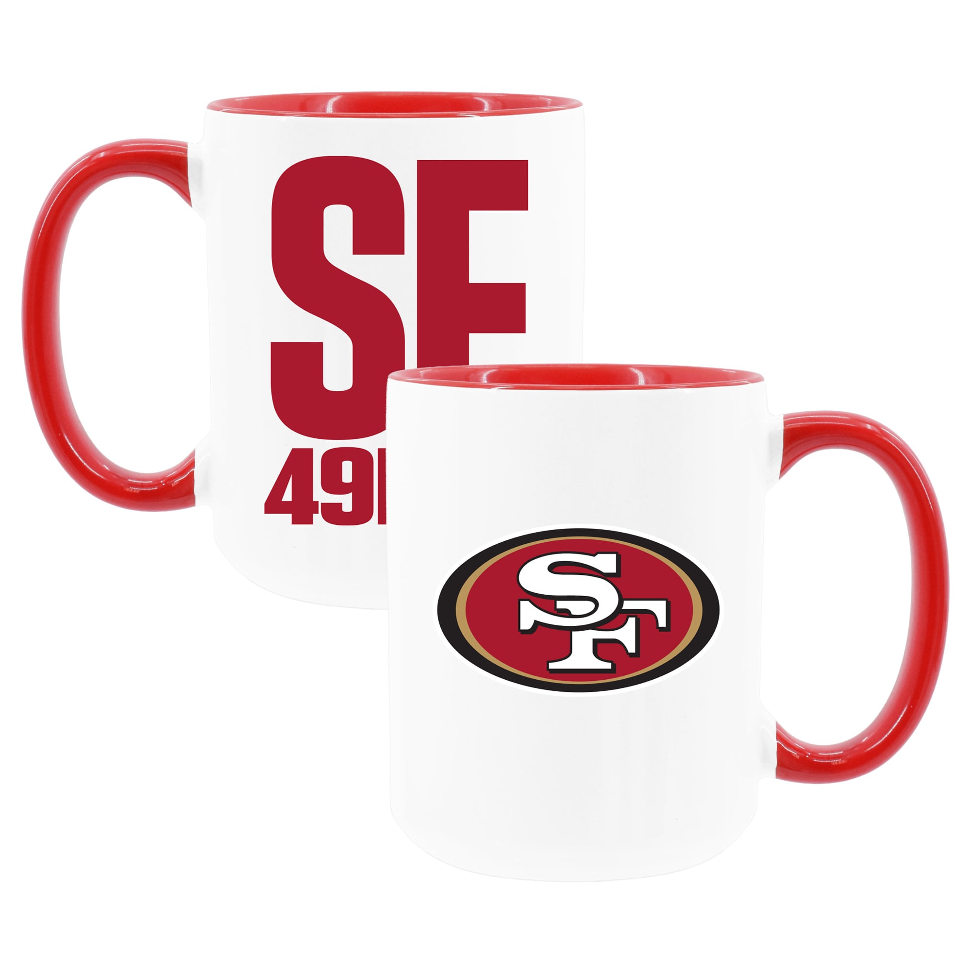 The Memory Company San Francisco 49ers Two-Piece 15oz. Coffee Mug Set