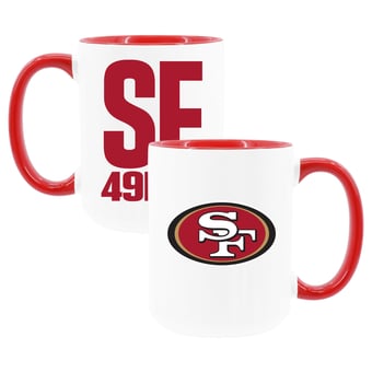 The Memory Company San Francisco 49ers Two-Piece 15oz. Coffee Mug Set