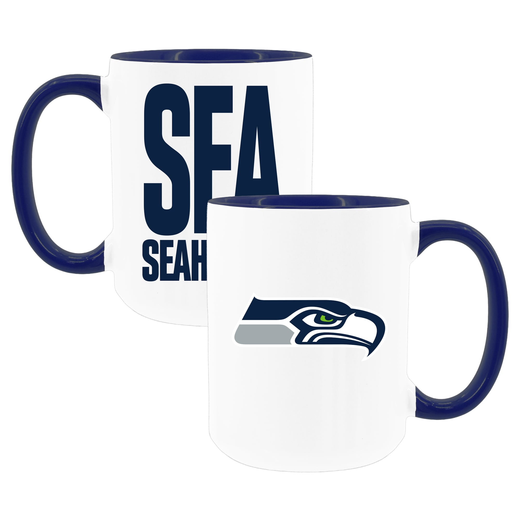 The Memory Company Seattle Seahawks Two-Piece 15oz. Coffee Mug Set