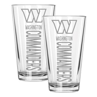 The Memory Company Washington Commanders Two-Piece 16oz. Pinnacle Pint Glass Set