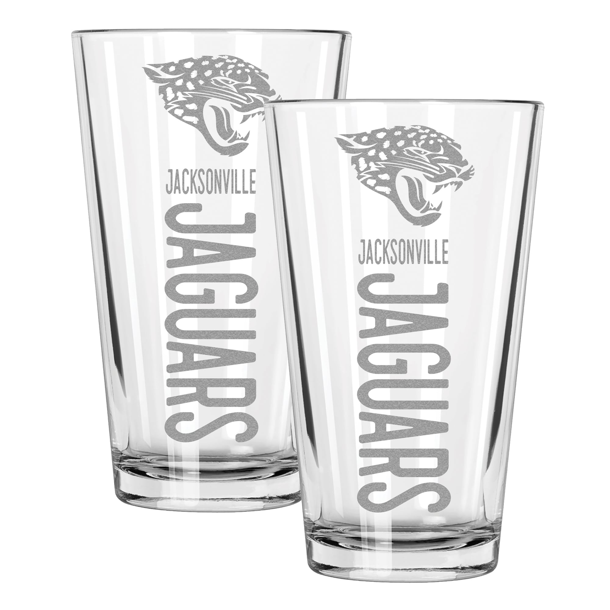 The Memory Company Jacksonville Jaguars Two-Piece 16oz. Pinnacle Pint Glass Set