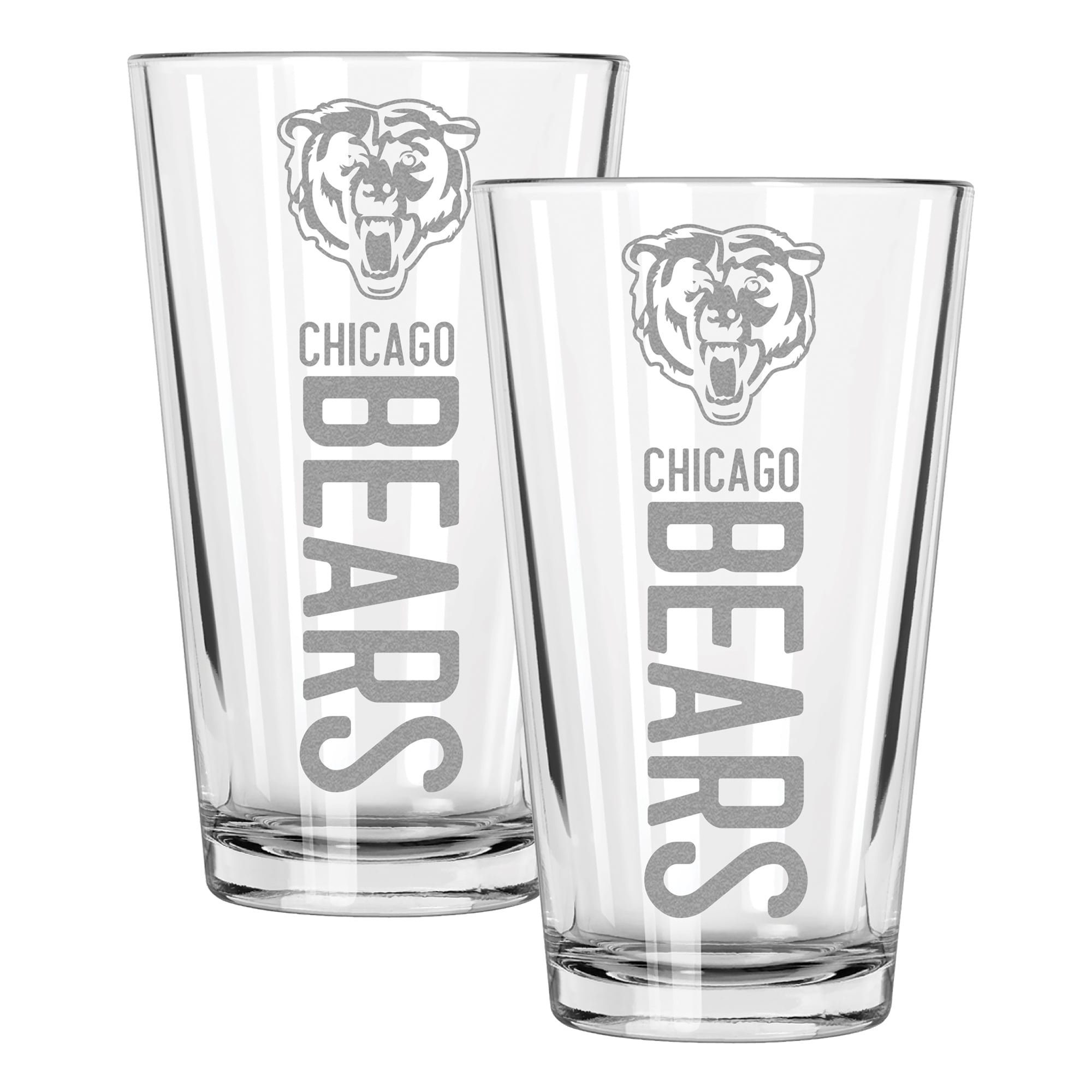 The Memory Company Chicago Bears Two-Piece 16oz. Pinnacle Pint Glass Set