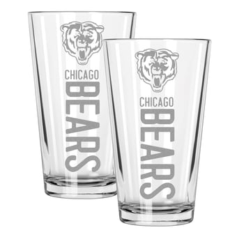 The Memory Company Chicago Bears Two-Piece 16oz. Pinnacle Pint Glass Set