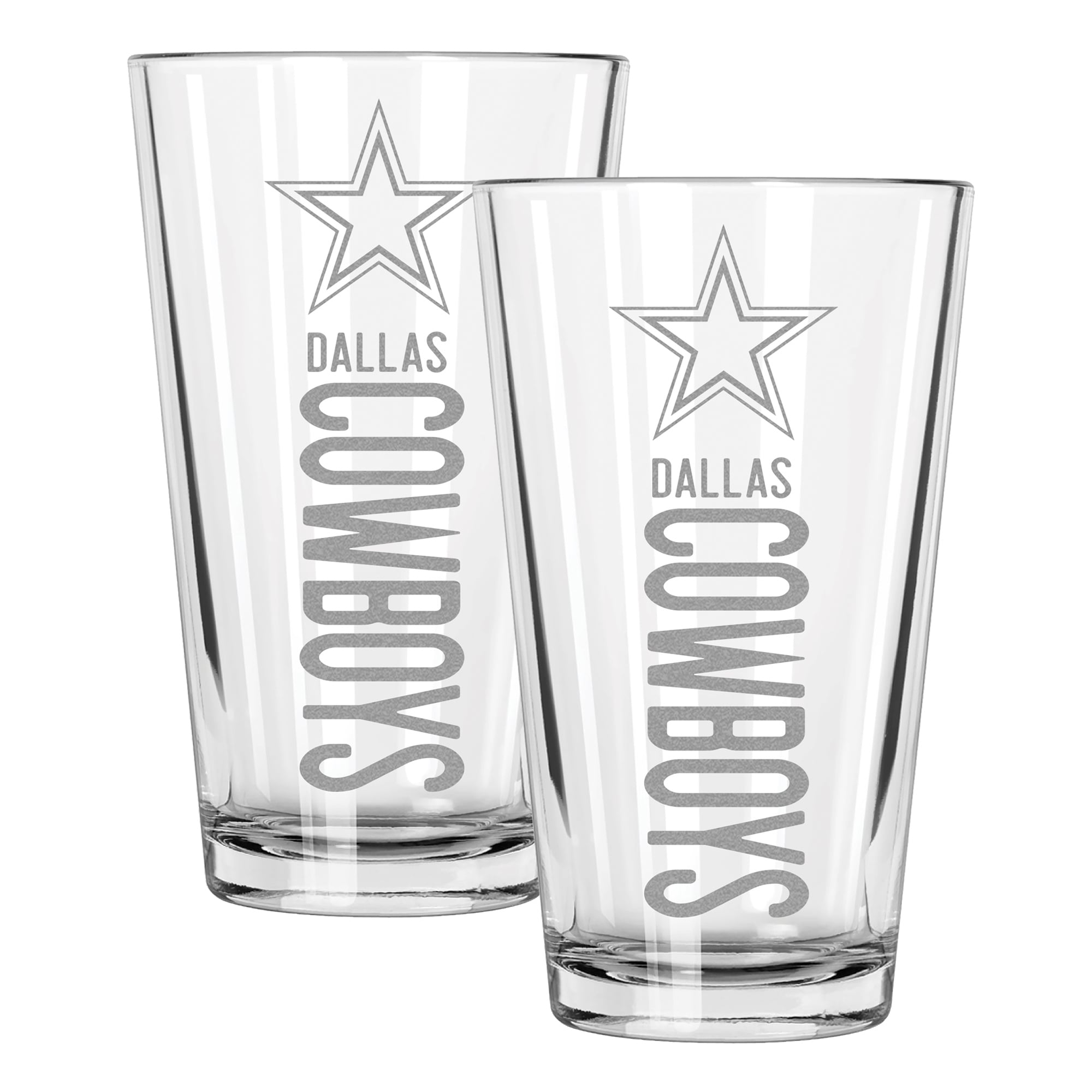 The Memory Company Dallas Cowboys Two-Piece 16oz. Pinnacle Pint Glass Set