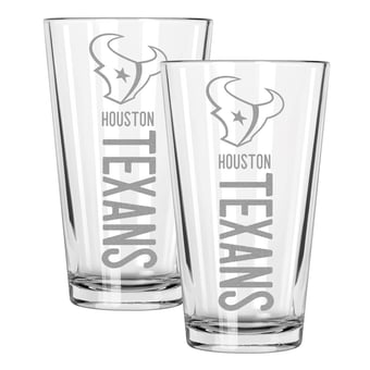The Memory Company Houston Texans Two-Piece 16oz. Pinnacle Pint Glass Set