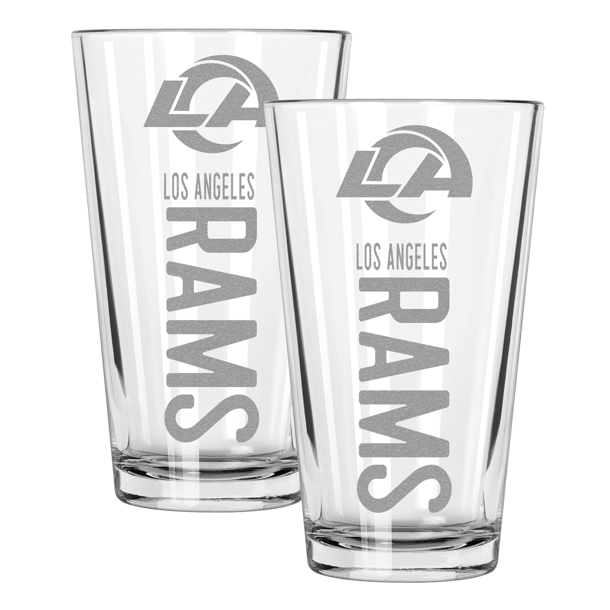 The Memory Company Los Angeles Rams Two-Piece 16oz. Pinnacle Pint Glass Set