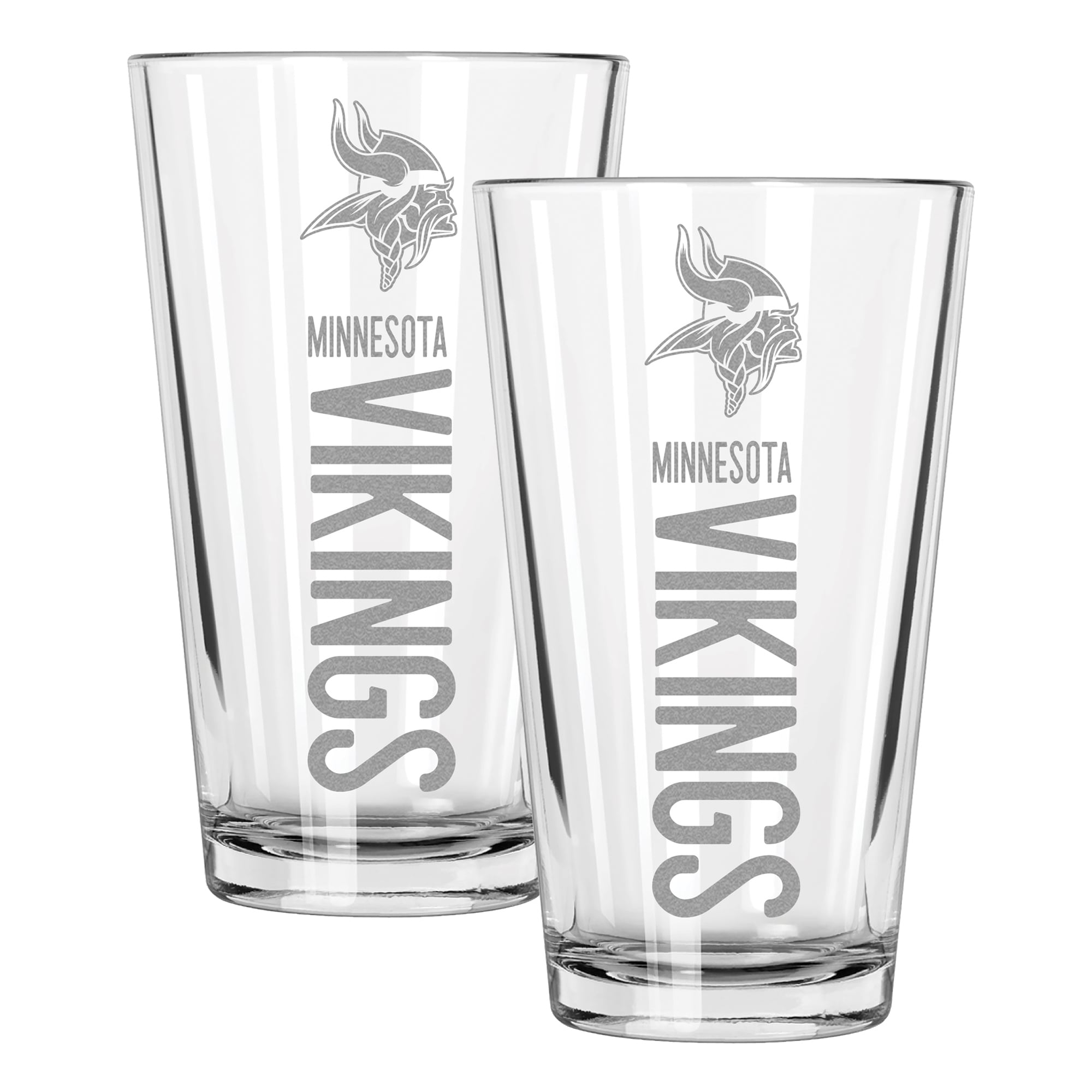 The Memory Company Minnesota Vikings Two-Piece 16oz. Pinnacle Pint Glass Set