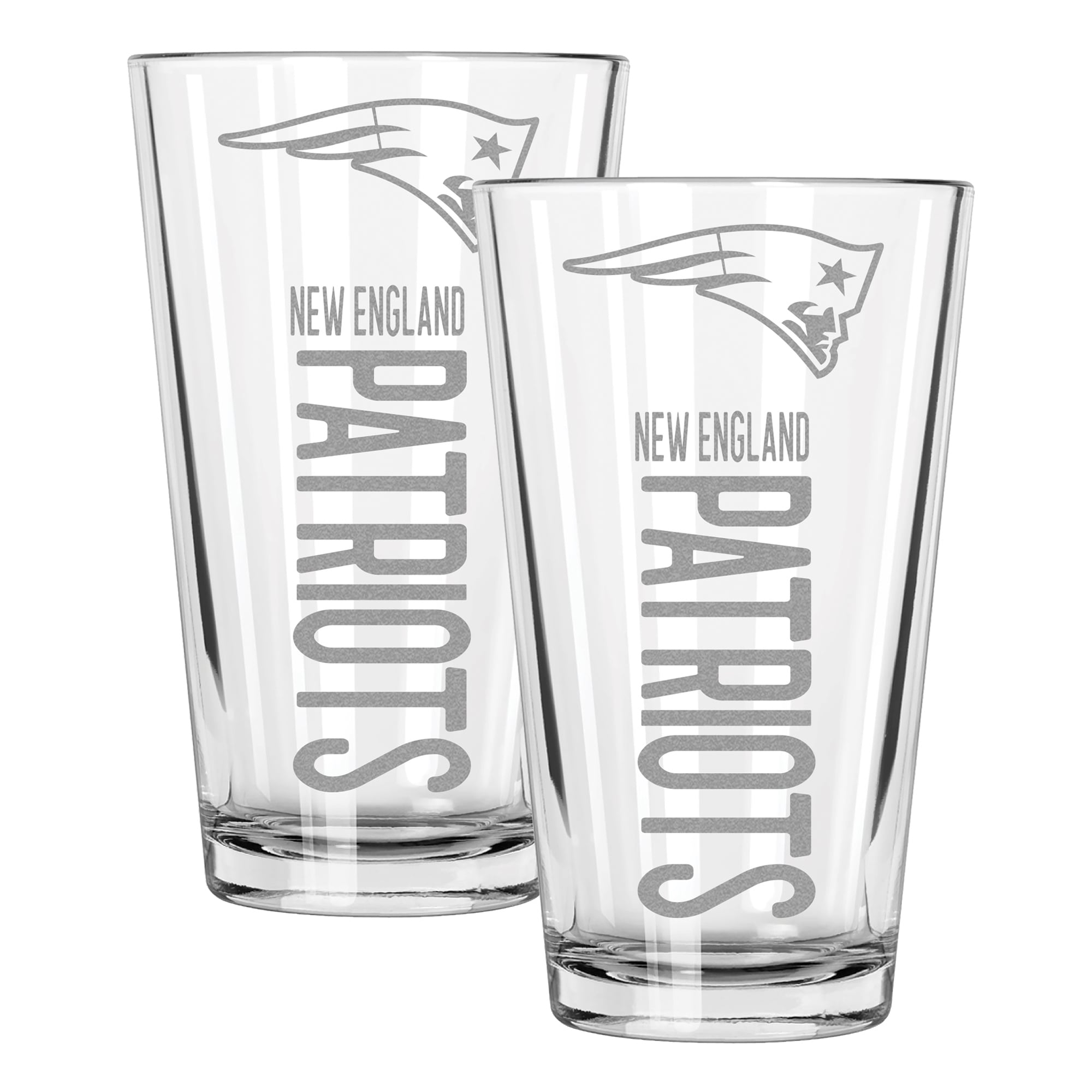 The Memory Company New England Patriots Two-Piece 16oz. Pinnacle Pint Glass Set