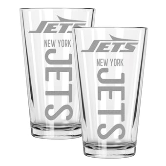 The Memory Company New York Jets Two-Piece 16oz. Pinnacle Pint Glass Set