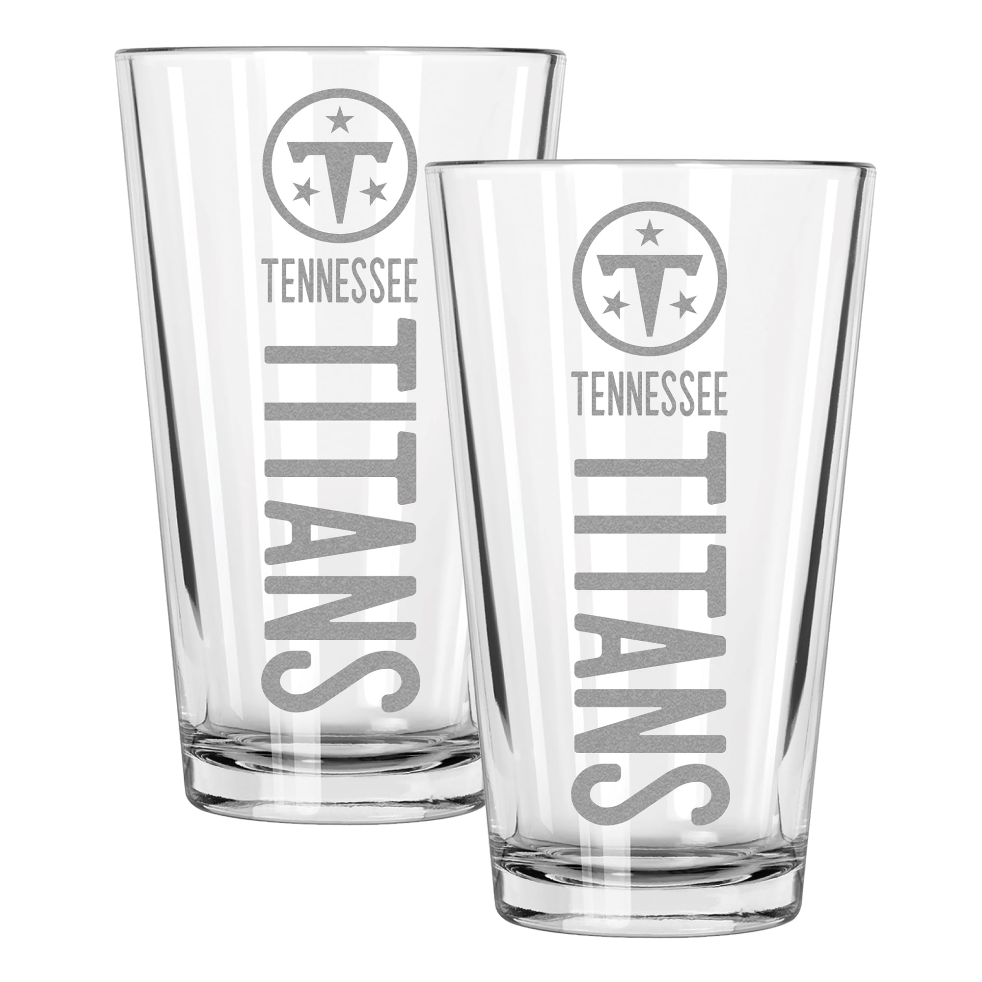 The Memory Company Tennessee Titans Two-Piece 16oz. Pinnacle Pint Glass Set