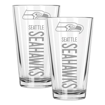 The Memory Company Seattle Seahawks Two-Piece 16oz. Pinnacle Pint Glass Set