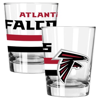 The Memory Company Atlanta Falcons Two-Piece 15oz. Big Stripes Double Old Fashioned Glass Set