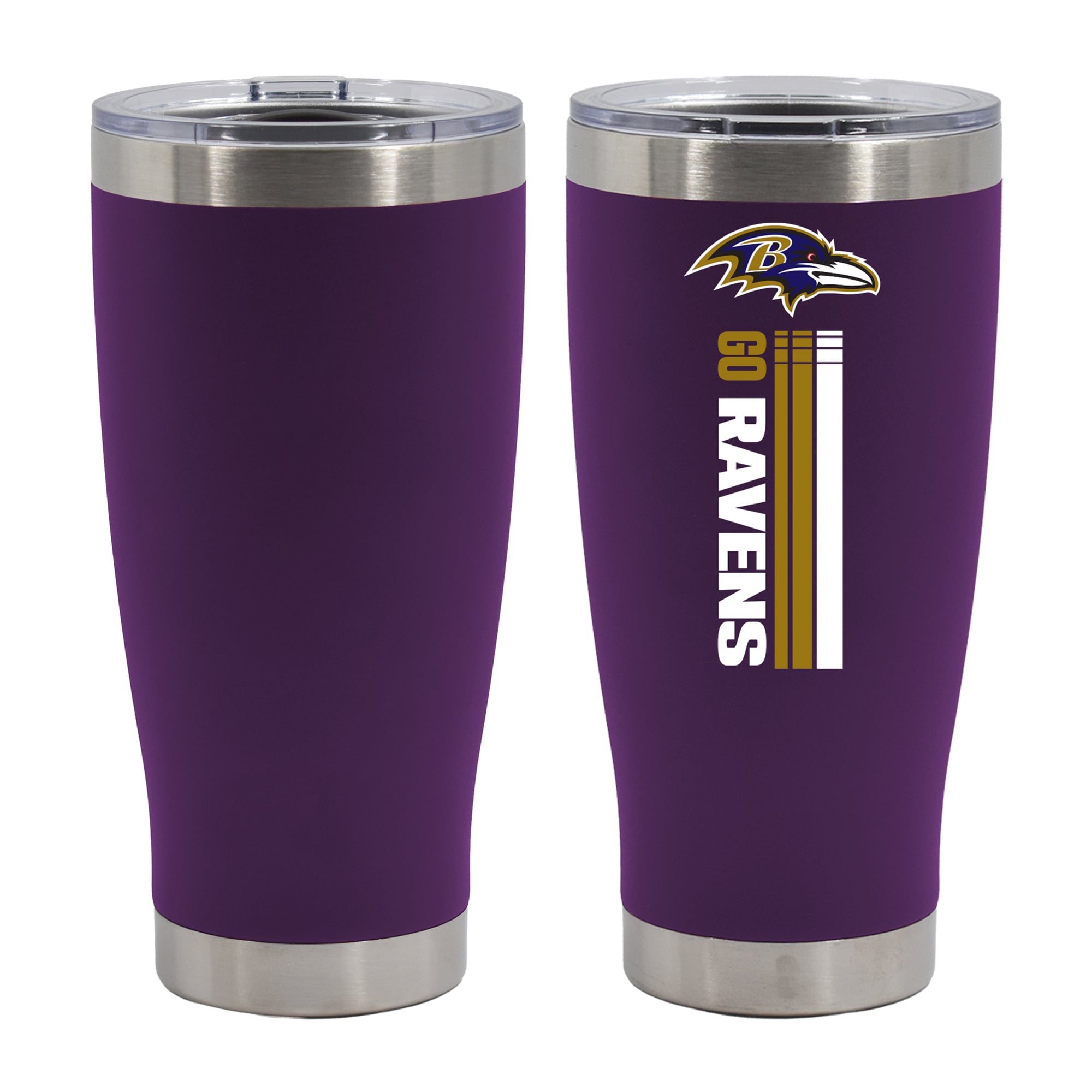The Memory Company Baltimore Ravens Let's Go 20oz. Stainless Steel Tumbler