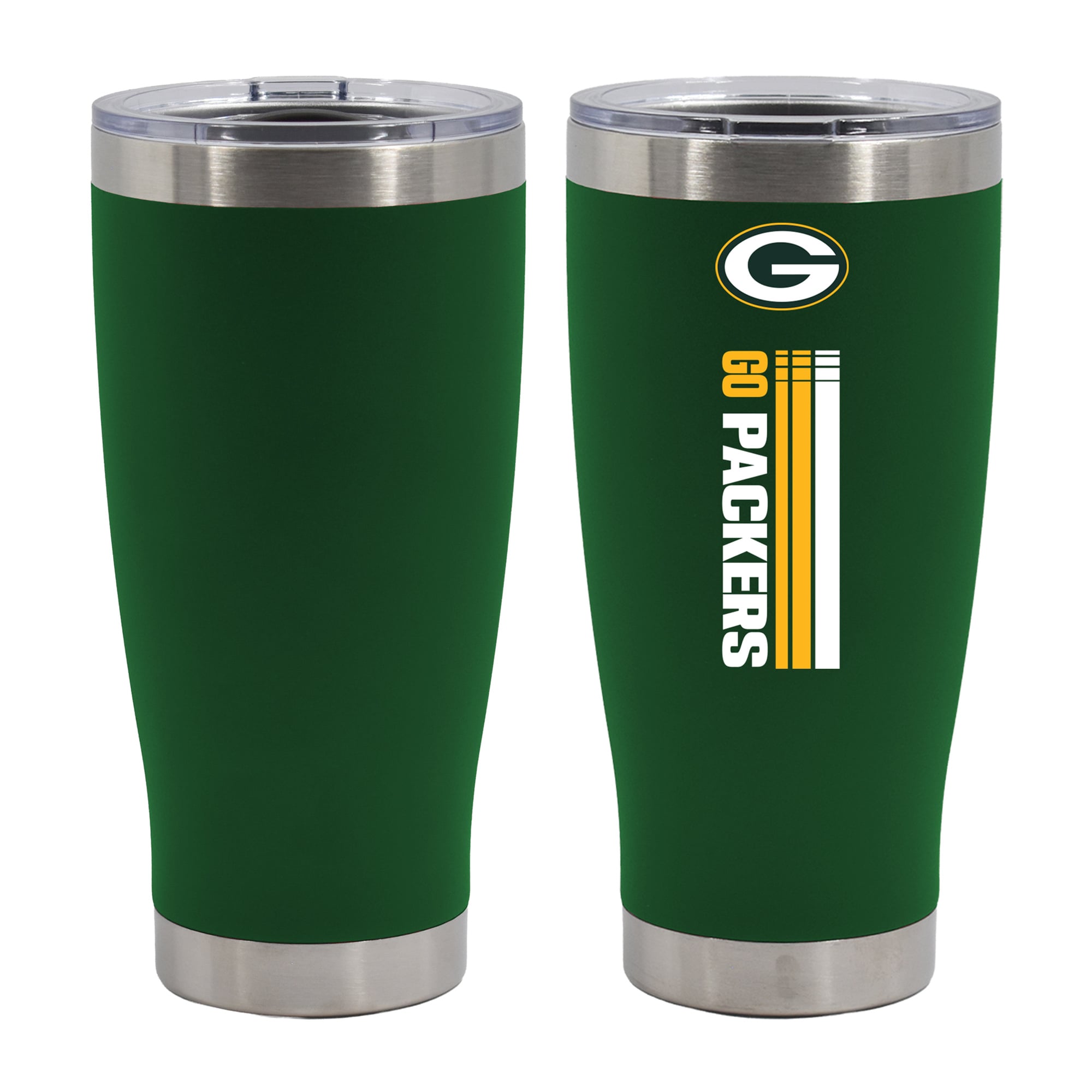 The Memory Company Green Bay Packers Let's Go 20oz. Stainless Steel Tumbler