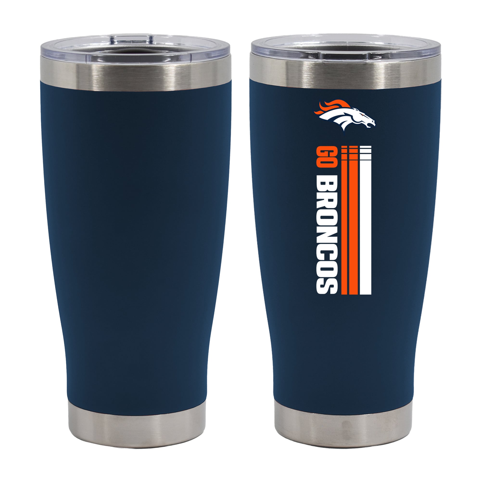 The Memory Company Denver Broncos Let's Go 20oz. Stainless Steel Tumbler