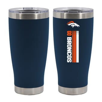 The Memory Company Denver Broncos Let's Go 20oz. Stainless Steel Tumbler