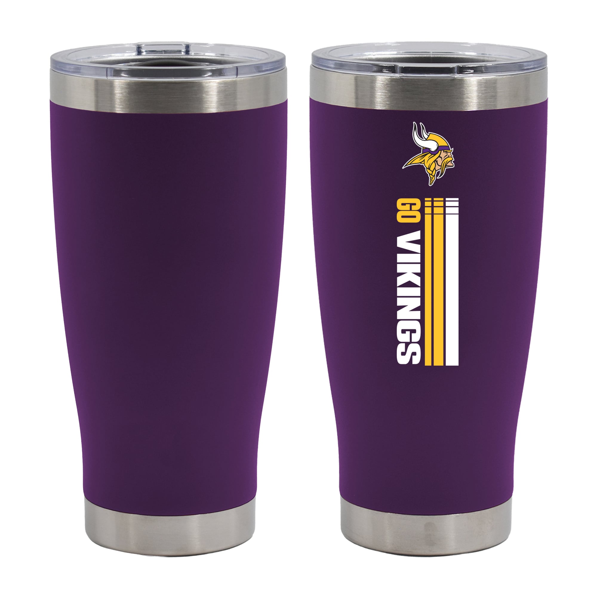 The Memory Company Minnesota Vikings Let's Go 20oz. Stainless Steel Tumbler