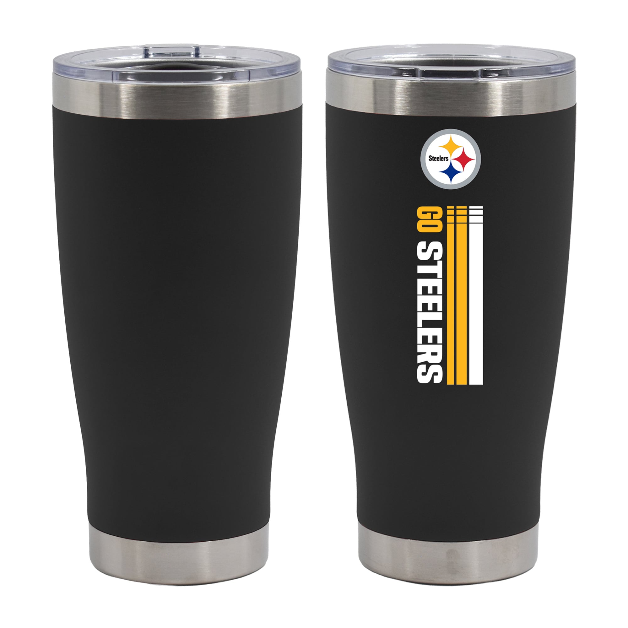 The Memory Company Pittsburgh Steelers Let's Go 20oz. Stainless Steel Tumbler