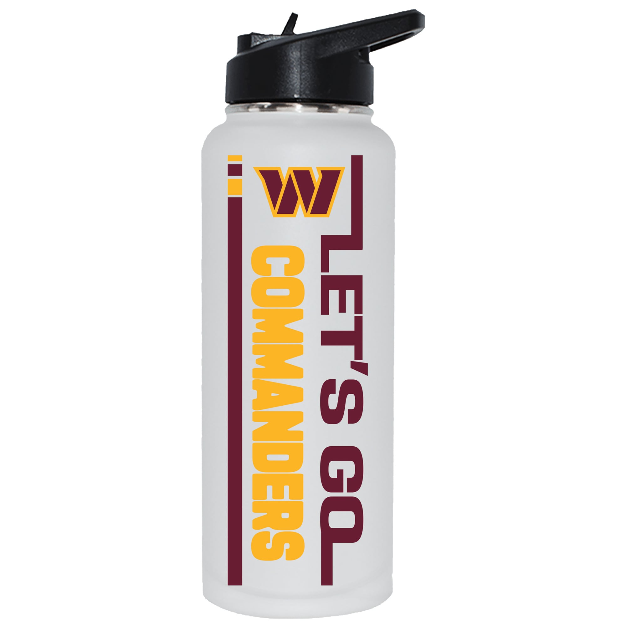 The Memory Company Washington Commanders Let's Go 34oz. Stainless Steel Quencher Bottle