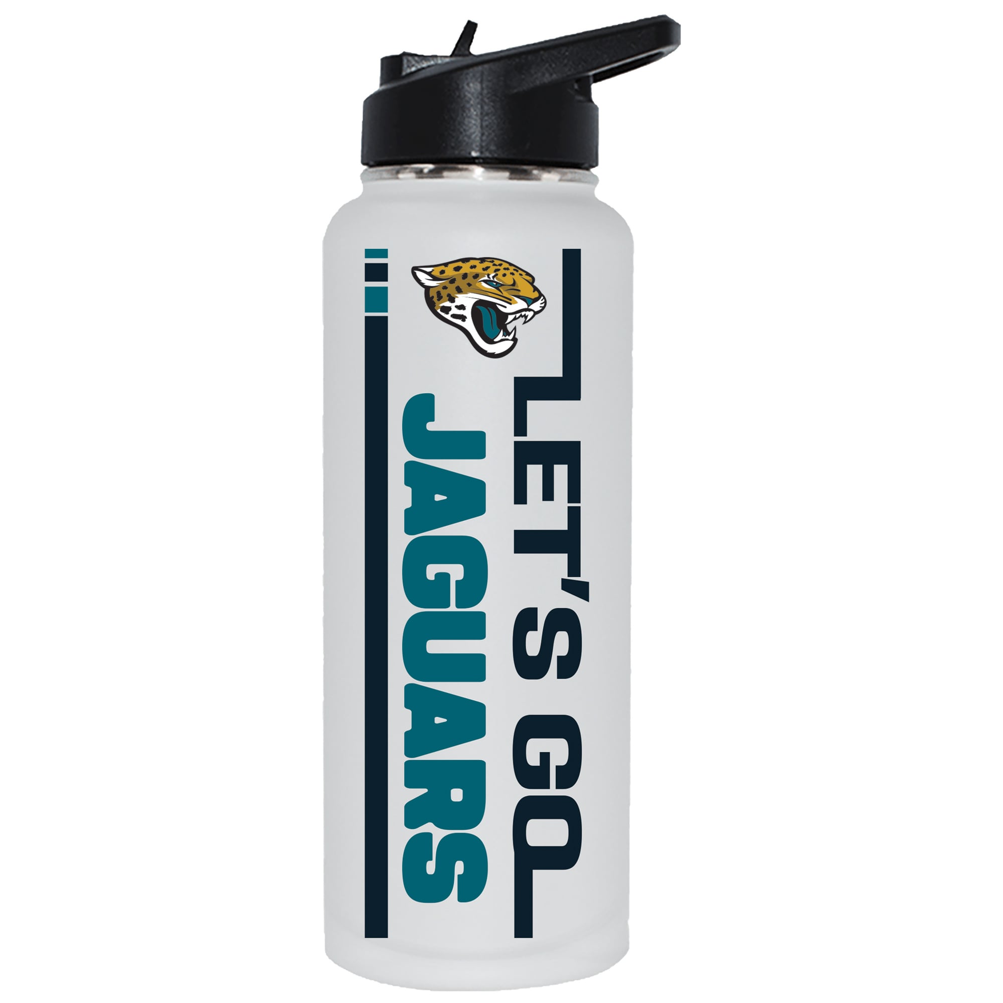 The Memory Company Jacksonville Jaguars Let's Go 34oz. Stainless Steel Quencher Bottle