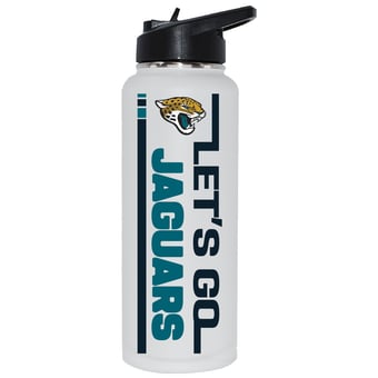 The Memory Company Jacksonville Jaguars Let's Go 34oz. Stainless Steel Quencher Bottle