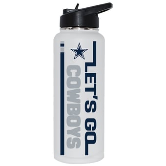 The Memory Company Dallas Cowboys Let's Go 34oz. Stainless Steel Quencher Bottle