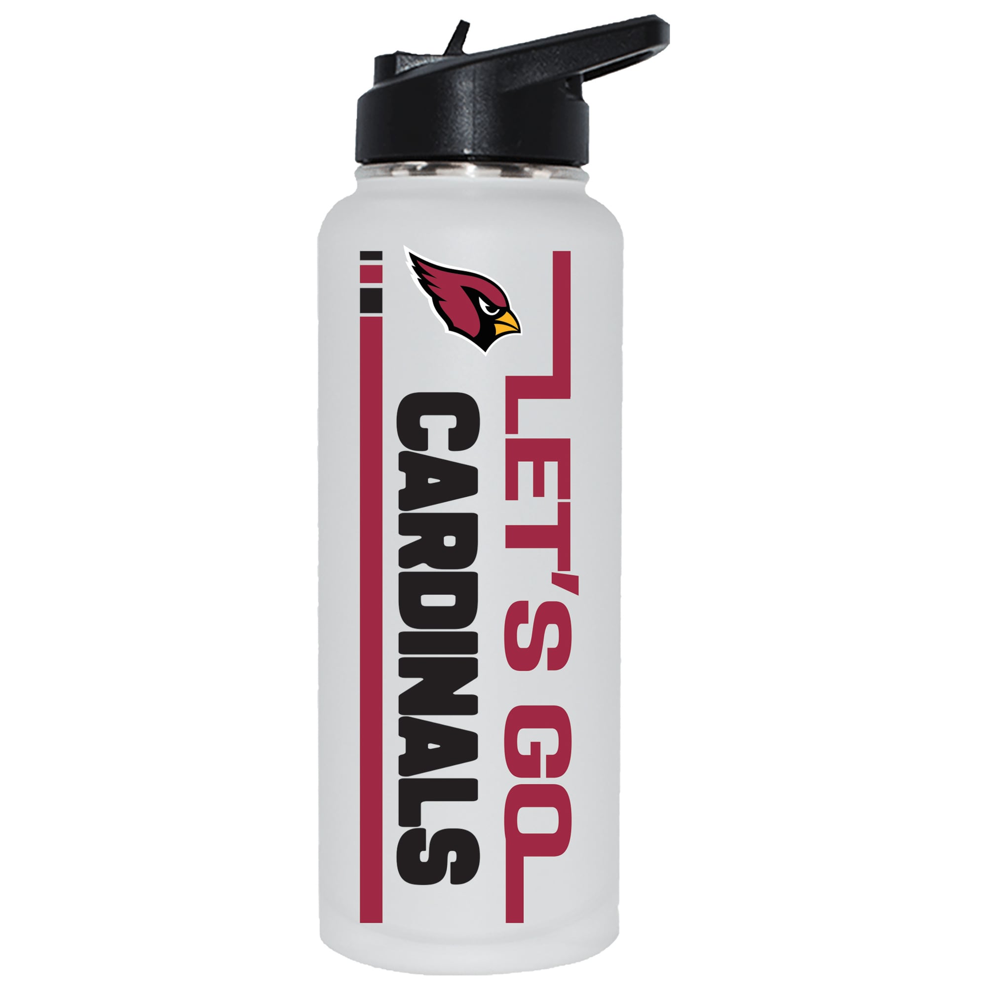 The Memory Company Arizona Cardinals Let's Go 34oz. Stainless Steel Quencher Bottle