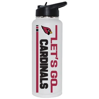 The Memory Company Arizona Cardinals Let's Go 34oz. Stainless Steel Quencher Bottle