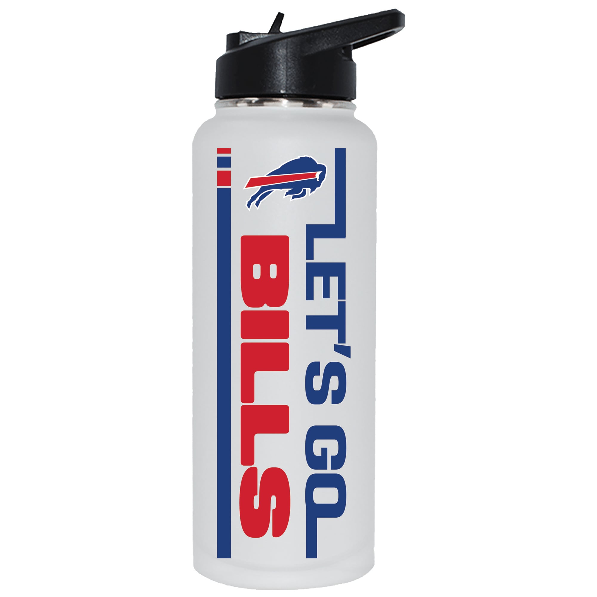 The Memory Company Buffalo Bills Let's Go 34oz. Stainless Steel Quencher Bottle