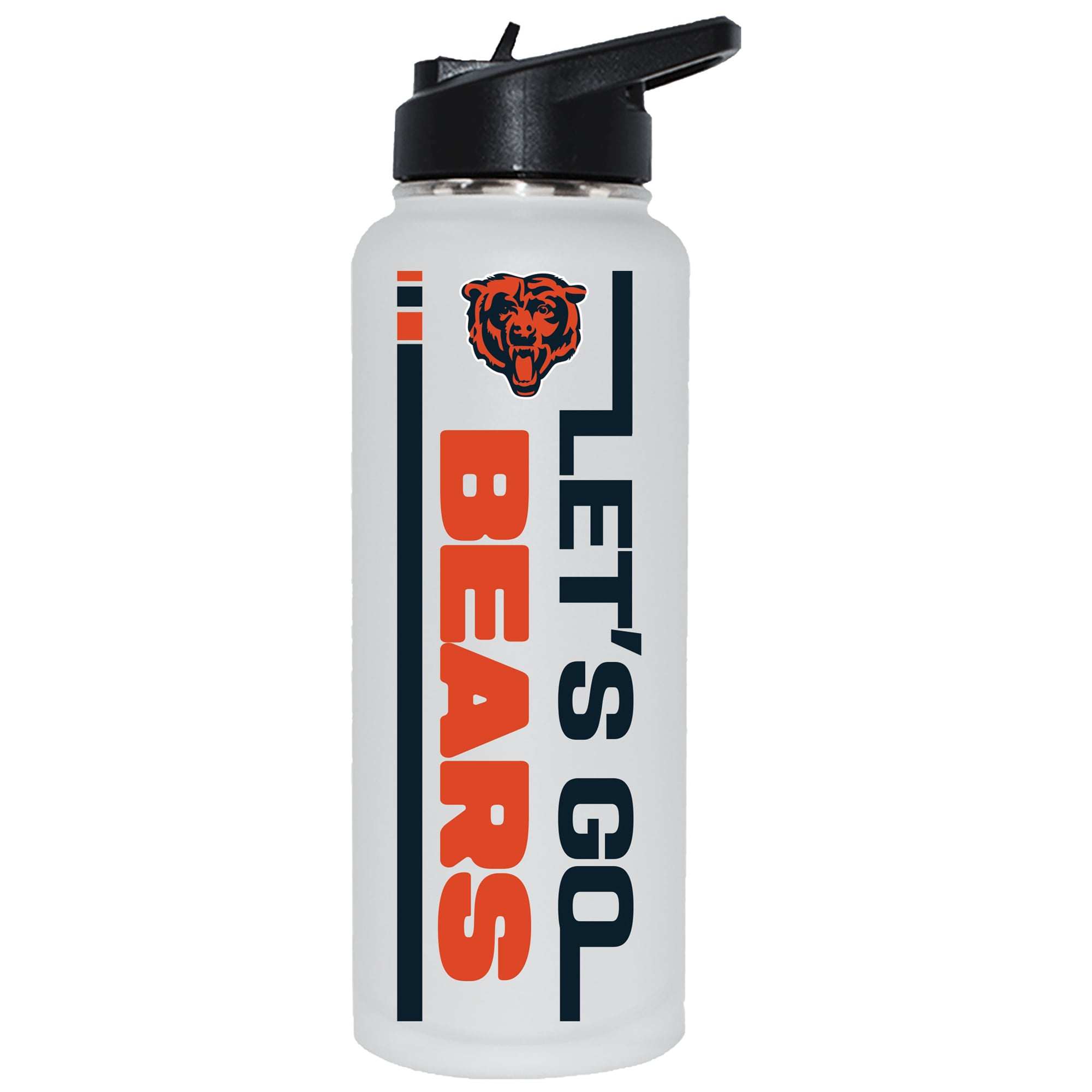 The Memory Company Chicago Bears Let's Go 34oz. Stainless Steel Quencher Bottle
