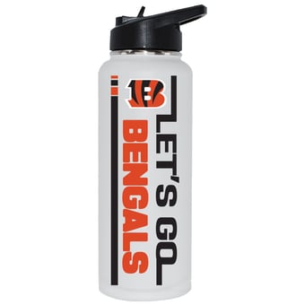 The Memory Company Cincinnati Bengals Let's Go 34oz. Stainless Steel Quencher Bottle