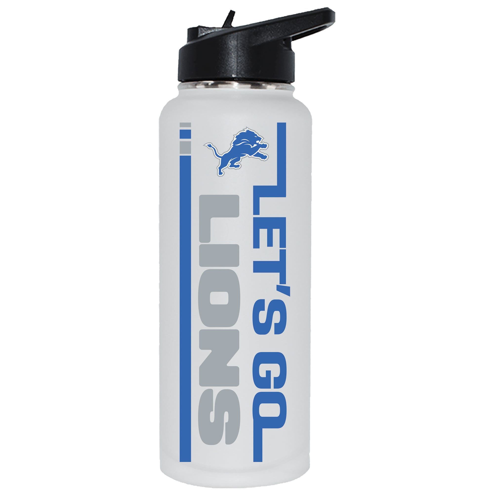 The Memory Company Detroit Lions Let's Go 34oz. Stainless Steel Quencher Bottle
